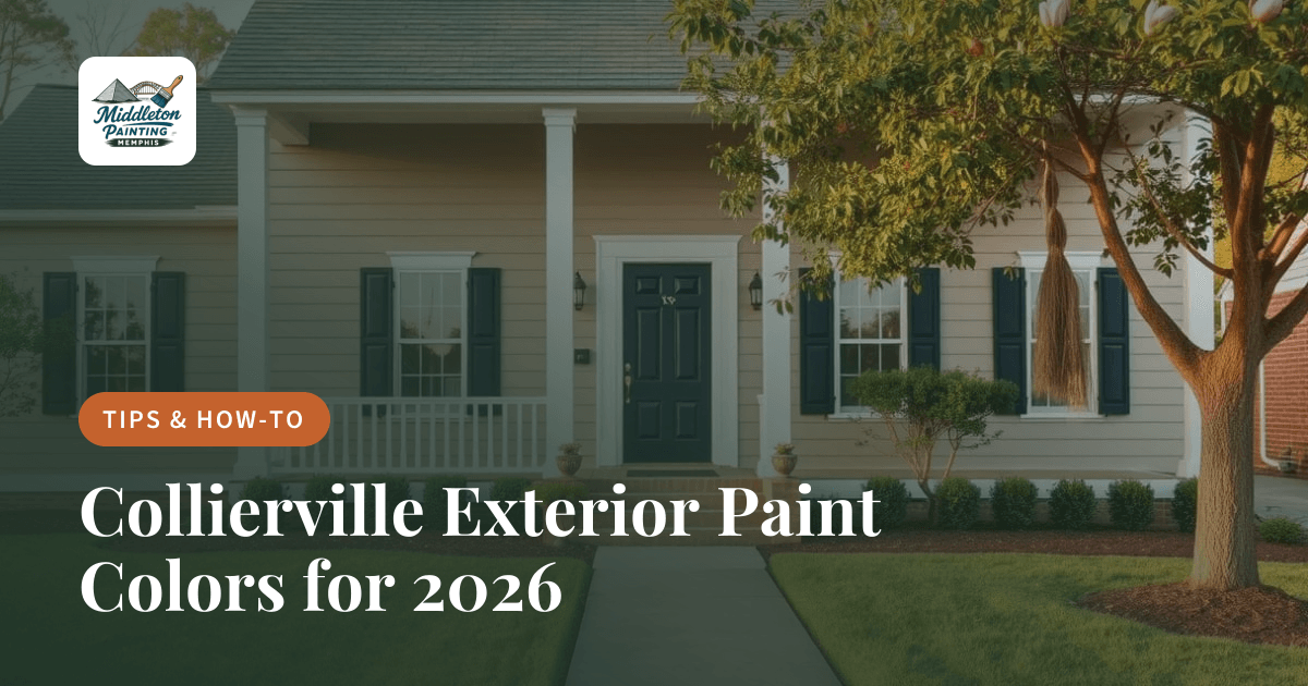 Collierville Exterior Paint Colors for 2026
