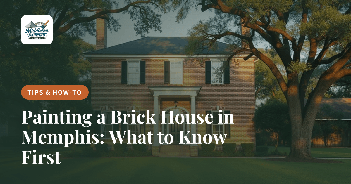 Painting a Brick House in Memphis: What to Know First