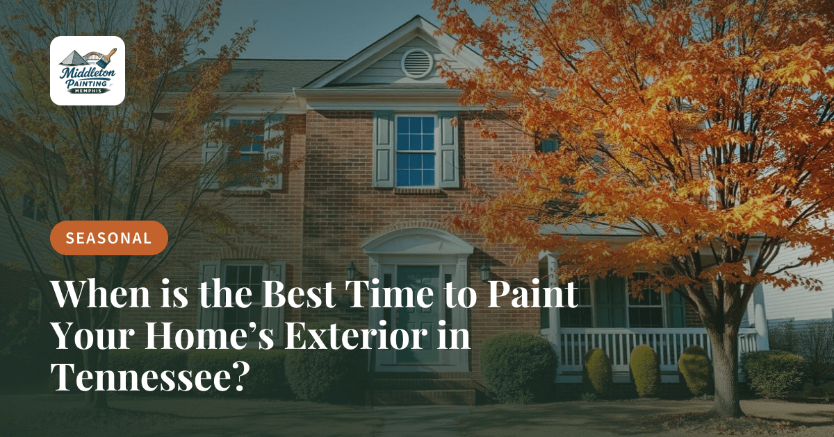 Freshly painted exterior of a Tennessee home
