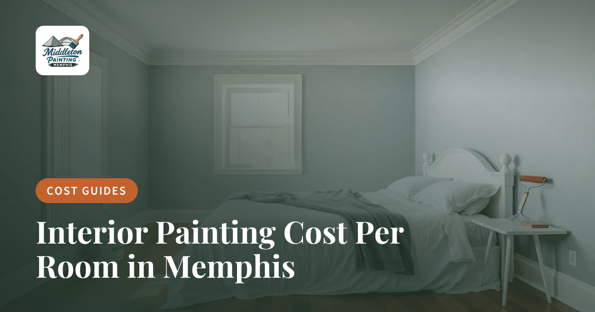 Freshly painted living room interior in a Memphis home